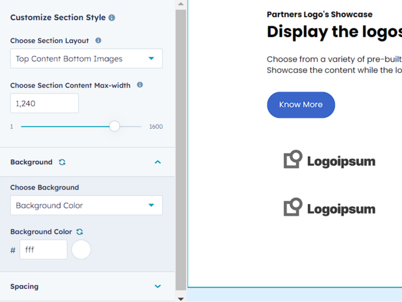 Simple customization and pre-designed styles to choose from.