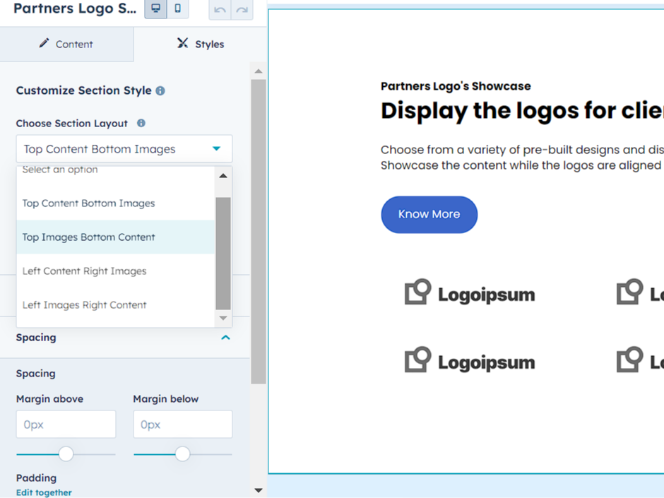 Highly Customizable Logo Gallery to showcase clients and partners.